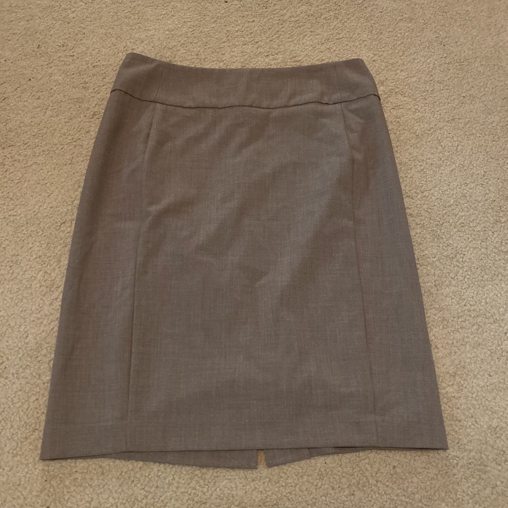Beige Pencil Skirt